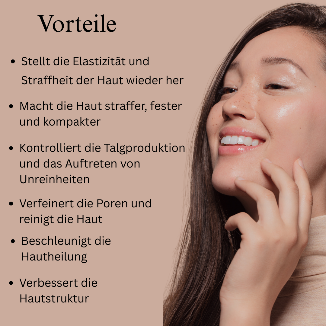 Straffendes und kollagenstimulierendes Gesichtsgel mit Aloe Vera, grünem Tee und Moringa