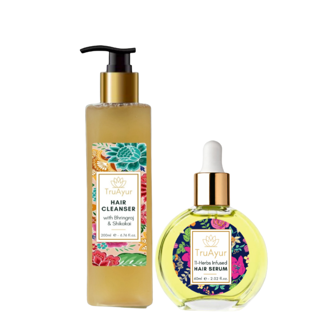 Haar Flüssigkeitszufuhr Duo (Haarreiniger und Haarserum)