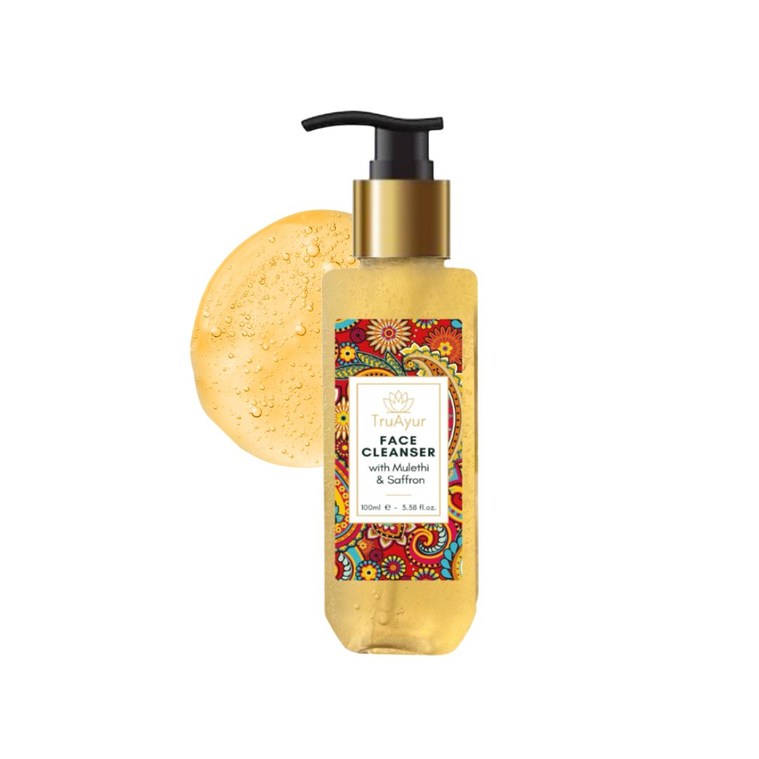 Frisches Gesichtsduo mit Kashmiri-Safran und Mulethi (Gesichtsreiniger & Aloe Fresh Gesichtsgel)