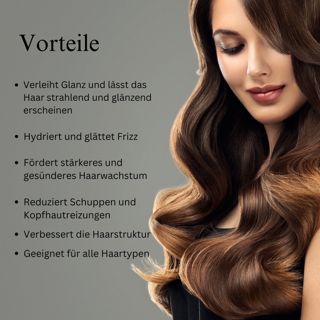 Ayurvedisches Haarserum-Öl mit 11 Kräutern für stärkeres Haar, gebändigten Frizz und strahlenden Glanz