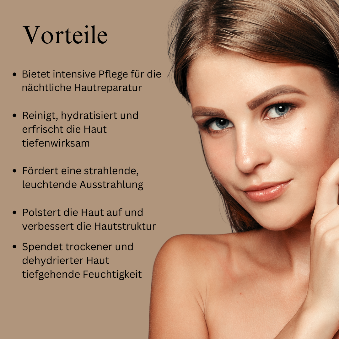 Safran-Glow-Nachtritual (24K Gold Nachtcreme und Gesichtsreiniger)