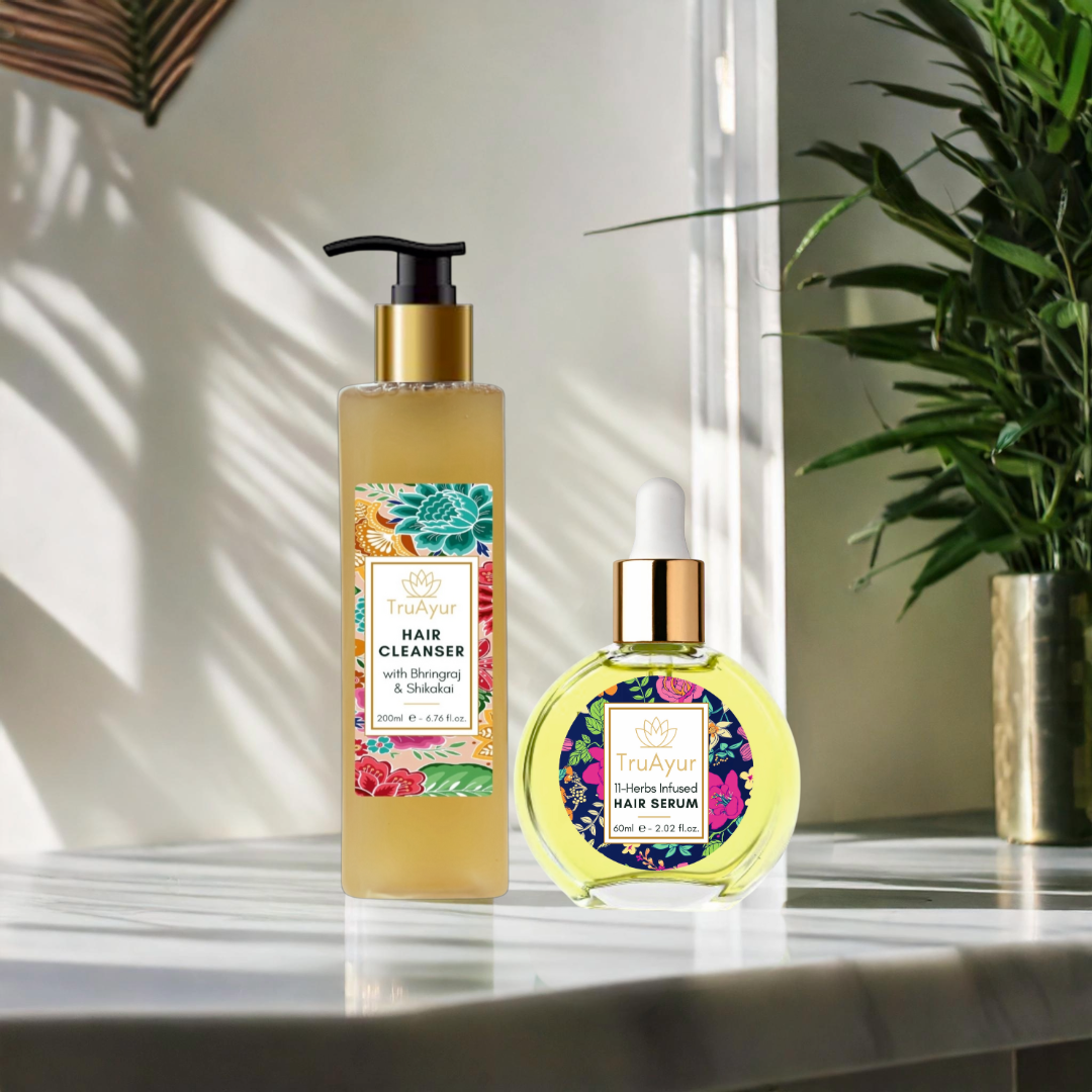 Haar Flüssigkeitszufuhr Duo (Haarreiniger und Haarserum)