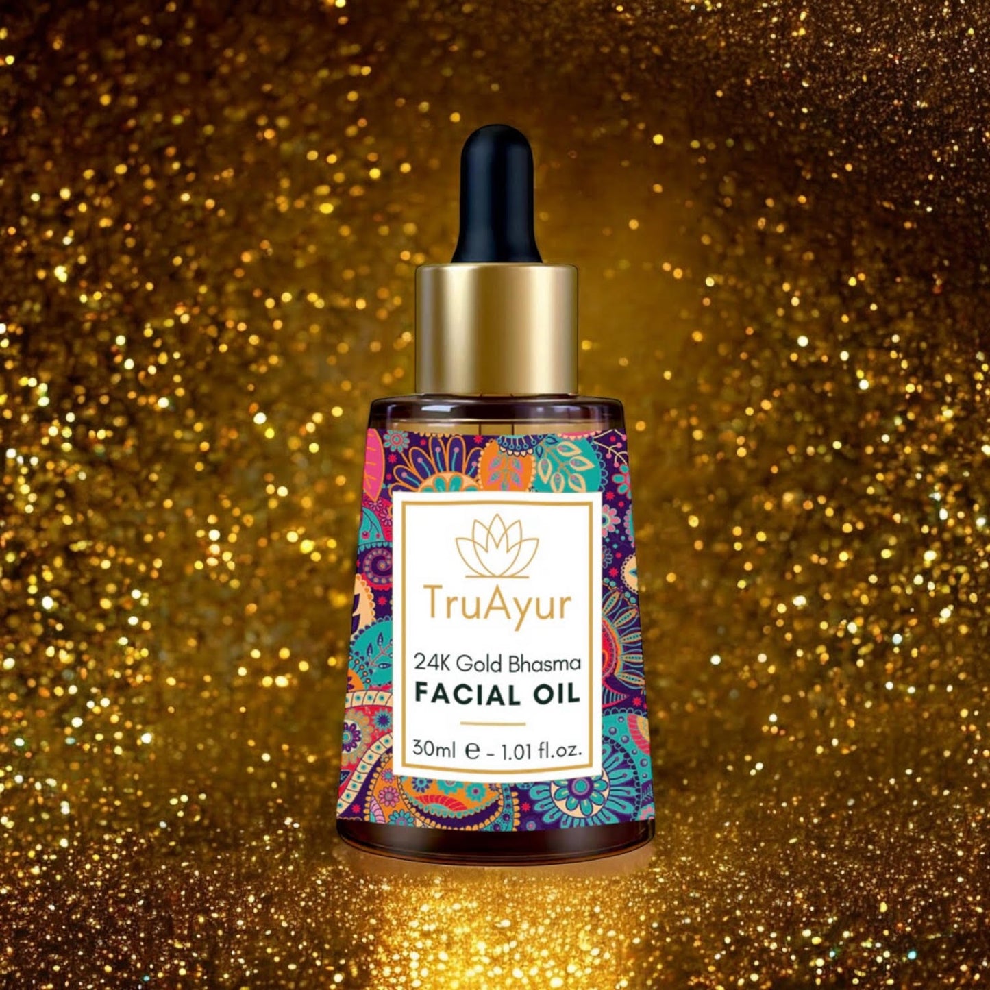 24K Gold Ayurvedisches Glühverstärkende Anti-Pigment Gesichtsöl