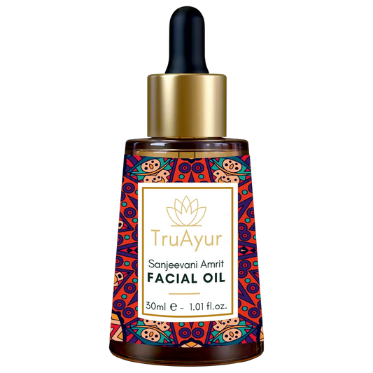 Nachtpflege Anti-Aging Ayurvedisches Gesichtsöl mit Bakuchi-Öl, Datteln und Litschi