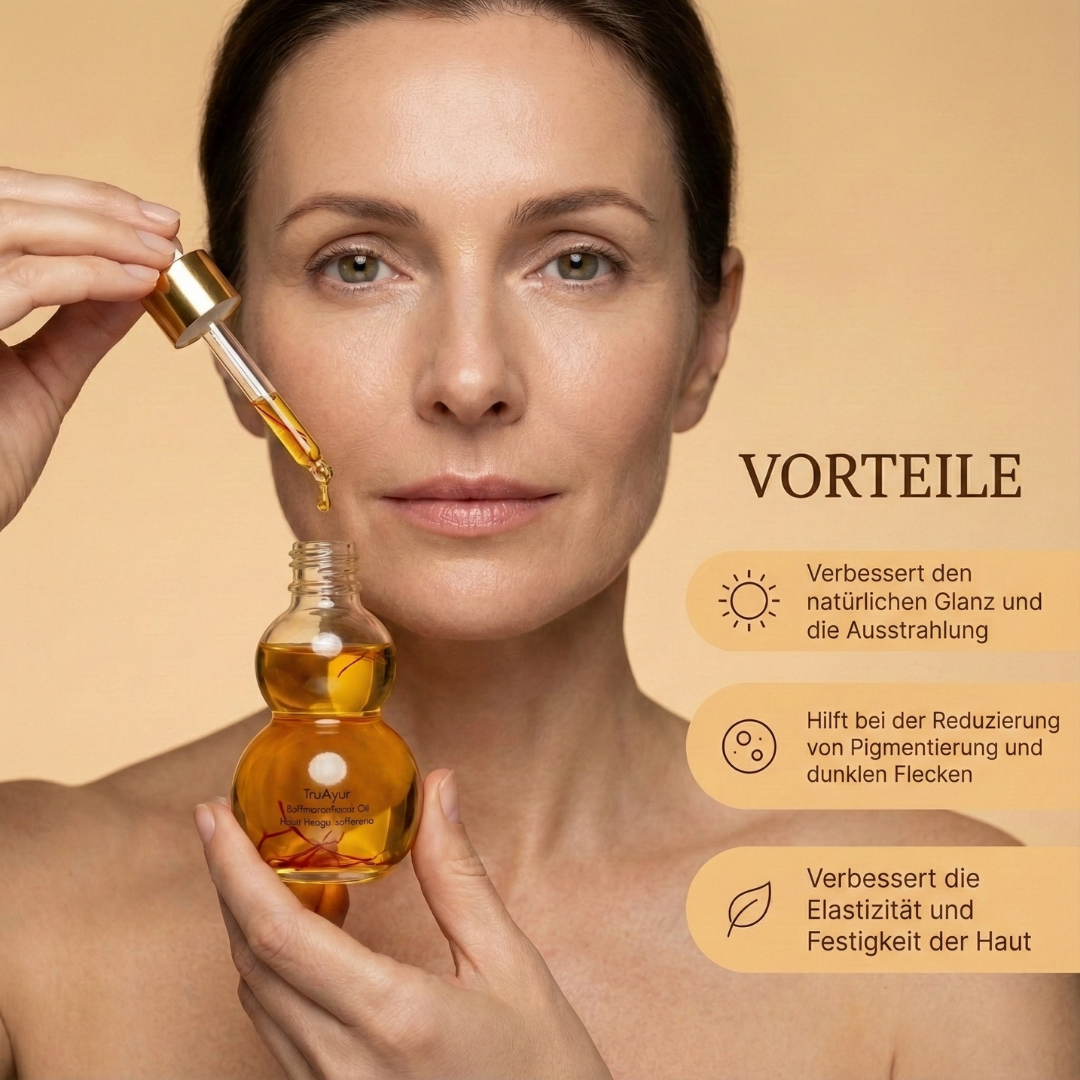 Zafferano Gesichtsöl mit reinen Safranfäden für strahlende, glatte und verjüngte Haut