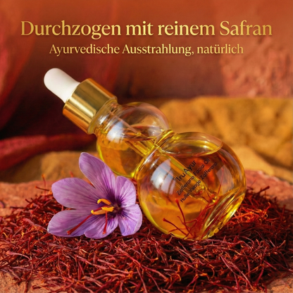 Zafferano Gesichtsöl mit reinen Safranfäden für strahlende, glatte und verjüngte Haut