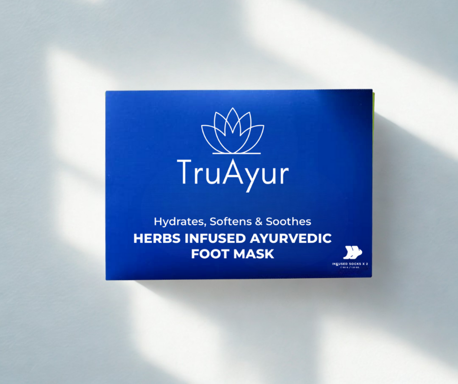 Ayurvedische Kräuterfußmaske
