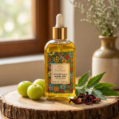 29 Kräuter-Ayurvedisches Kopfhaut-Massageöl zum Stressabbau, zur Revitalisierung des Haares und zur Förderung der Entspannung