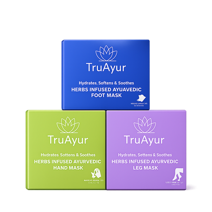 Das Ayurvedische Kräutermasken-Set für Hände, Füße und Beine