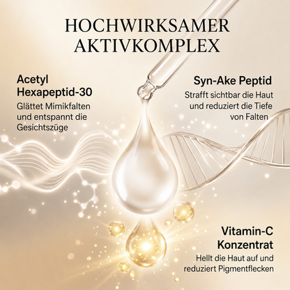 8-Kräuter Ayurvedisches Radiance-Tagesserum mit Syn-Ake-Peptid für intensive Feuchtigkeitsversorgung, ganztägige Ausstrahlung und sichtbare Straffung.