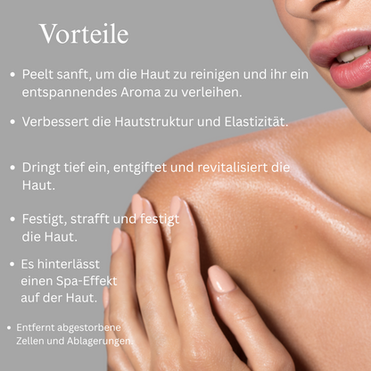 Hibiskus- und Rosen-Körperpeeling