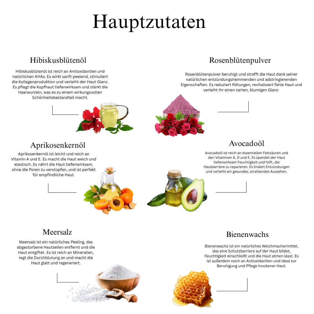 Hibiskus- und Rosen-Körperpeeling