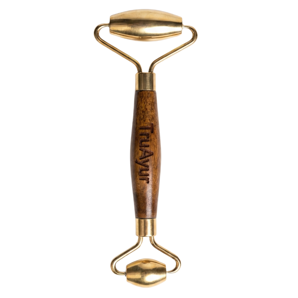 Kansa Face Roller: Altes ayurvedisches Marma-Massagegerät für jugendliche, ausgeglichene Haut