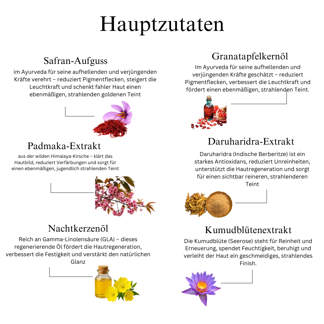 Zafferano Gesichtsöl mit reinen Safranfäden für strahlende, glatte und verjüngte Haut