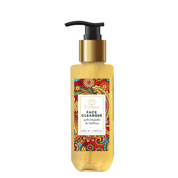 Ayurvedischer Gesichtsreiniger mit Mulethi und Safran